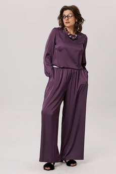 Брюки 1734 сливовый Anelli