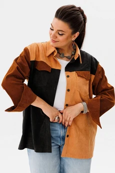 Рубашка 1748 оттенки карамели Anelli