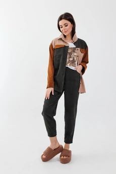 Рубашка 1748 оттенки леса Anelli