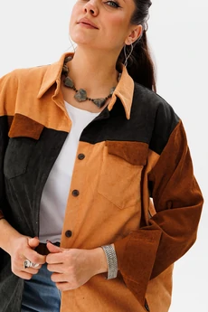 Рубашка 1748 оттенки карамели Anelli