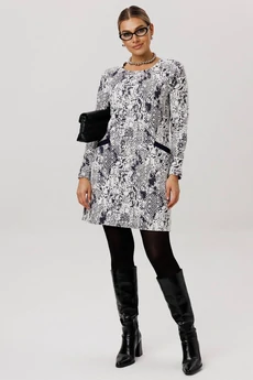 Платье 1750 белая змея Anelli