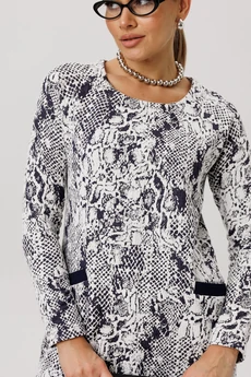 Платье 1750 белая змея Anelli