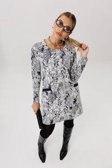 Платье 1750 белая змея Anelli