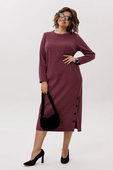 Платье 1755 рябиновая волна Anelli