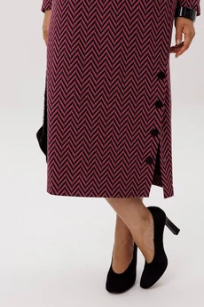 Платье 1755 рябиновая волна Anelli