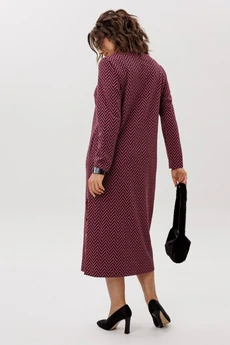 Платье 1755 рябиновая волна Anelli