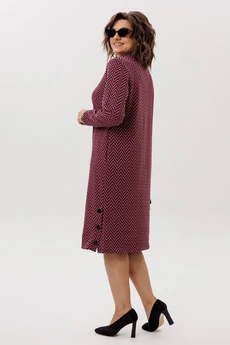 Платье 1755-1 рябиновая волна Anelli