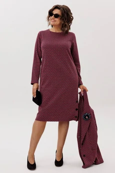 Платье 1755-1 рябиновая волна Anelli