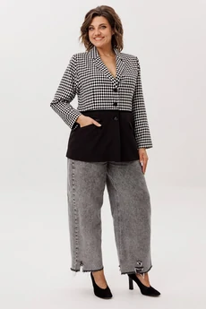 Жакет 1756 ретро монохром Anelli