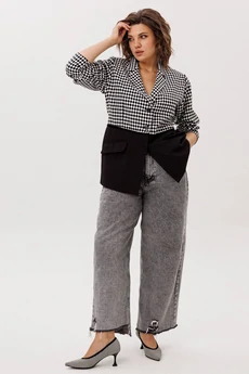 Жакет 1756 ретро монохром Anelli