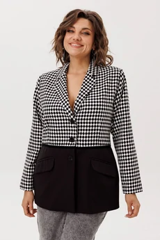 Жакет 1756 ретро монохром Anelli