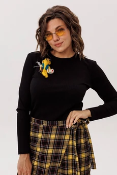 Джемпер 1770 крыло ворона Anelli