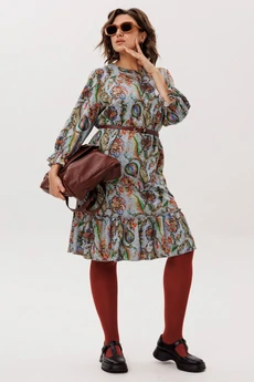 Платье 1775 экзотический серый Anelli