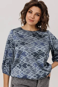 Блузка 1779-1 аронианский синий Anelli