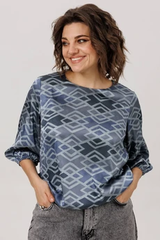 Блузка 1779-1 аронианский синий Anelli