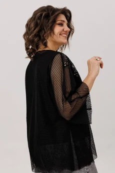 Блузка 1781 черный авантюрин Anelli