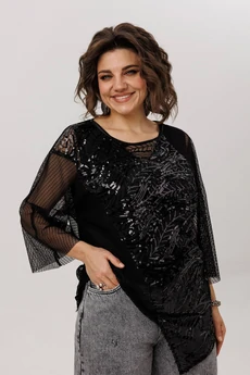 Блузка 1781 черный авантюрин Anelli
