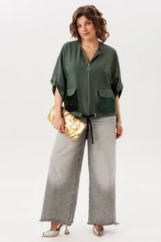 Жакет 1788 оливковое сияние Anelli