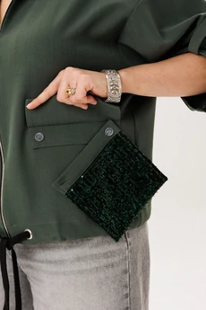 Жакет 1788 оливковое сияние Anelli