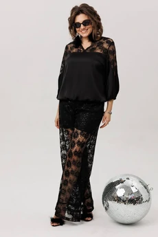 Блузка 1790 черный бриллиант Anelli