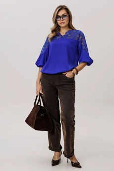 Блузка 1790 глубокий лазурит Anelli