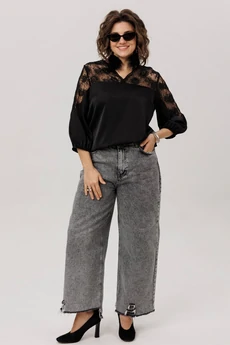 Блузка 1790 черный бриллиант Anelli