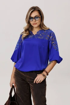 Блузка 1790 глубокий лазурит Anelli