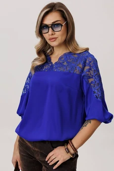 Блузка 1790 глубокий лазурит Anelli