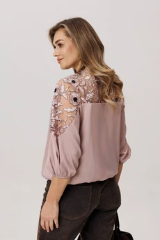 Блузка 1790-1 пудровый твист Anelli