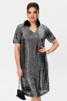 Платье 1797 серебро Anelli