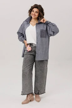 Рубашка 1800 пепельный туман Anelli