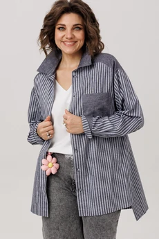 Рубашка 1800 пепельный туман Anelli