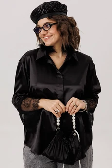 Рубашка 1801 черный Anelli