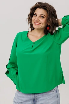Блузка 1802 тот самый зеленый Anelli