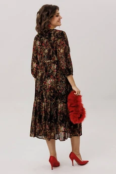 Платье 1805 шоколадная виола Anelli