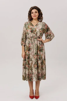 Платье 1805 кремовая виола Anelli