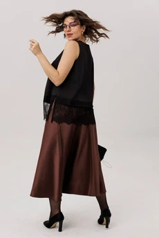 Юбка 1808 горький шоколад Anelli