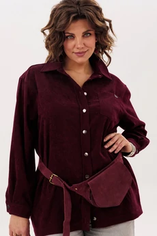 Рубашка 1819 вишня Anelli