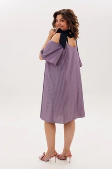 Платье 1820 синий бант Anelli