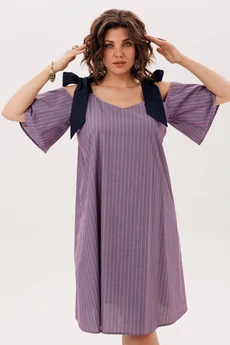 Платье 1820 синий бант Anelli