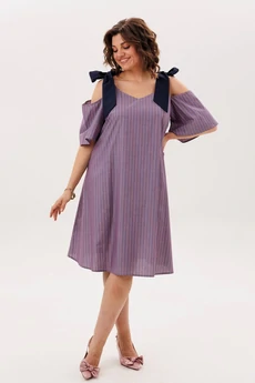 Платье 1820 синий бант Anelli