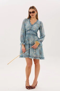 Платье 1830 аквамарина Anelli