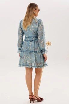 Платье 1830 аквамарина Anelli