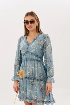 Платье 1830 аквамарина Anelli