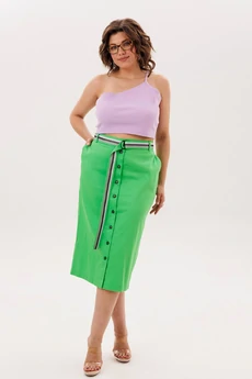 Костюм с юбкой 1831 летний зеленый Anelli