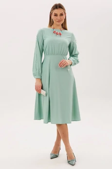Платье 1836 дымчатый нефрит Anelli