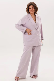 Костюм брючный 1838 лавандовый ритм Anelli