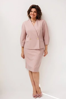 Костюм с юбкой 1844 розовая зарянка Anelli