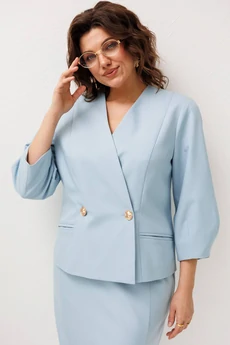 Костюм с юбкой 1844 голубка Anelli