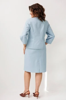 Костюм с юбкой 1844 голубка Anelli